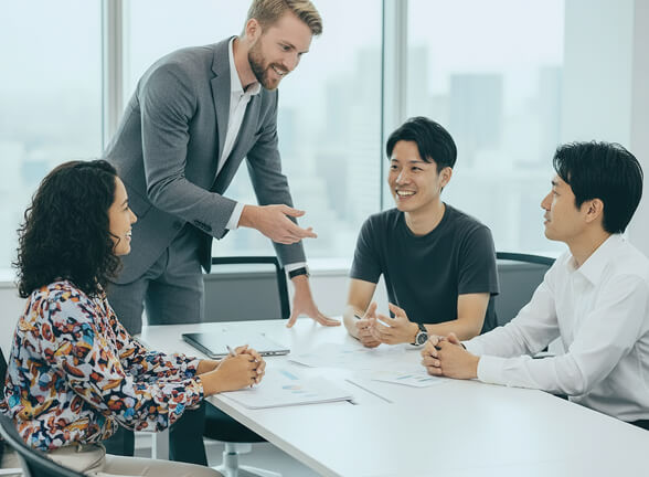 ディスカッション中の様子の画像