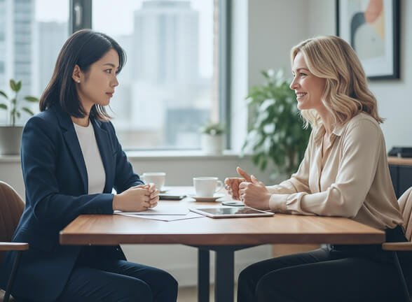 相談中の様子の画像